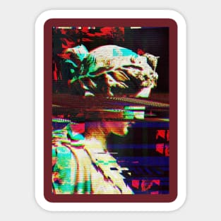 Vaporwave greek glitch statue Sticker